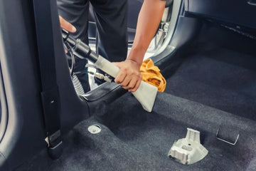 Road salt removal from vehicle interior